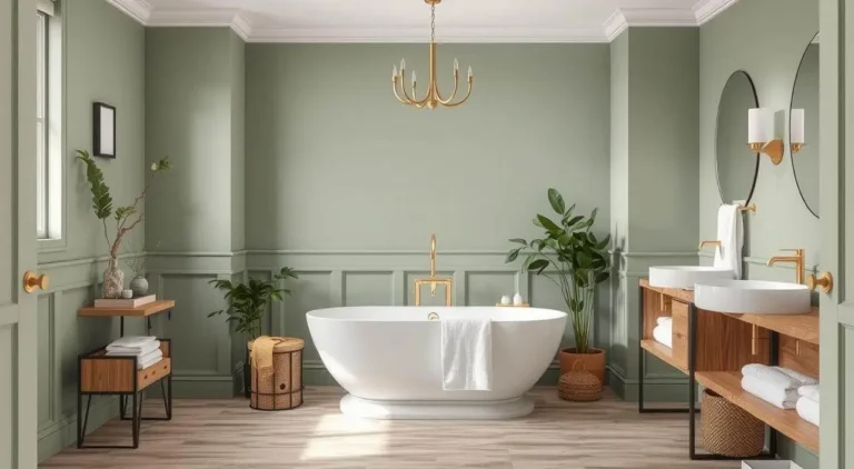 sage green bathroom decorating ideas