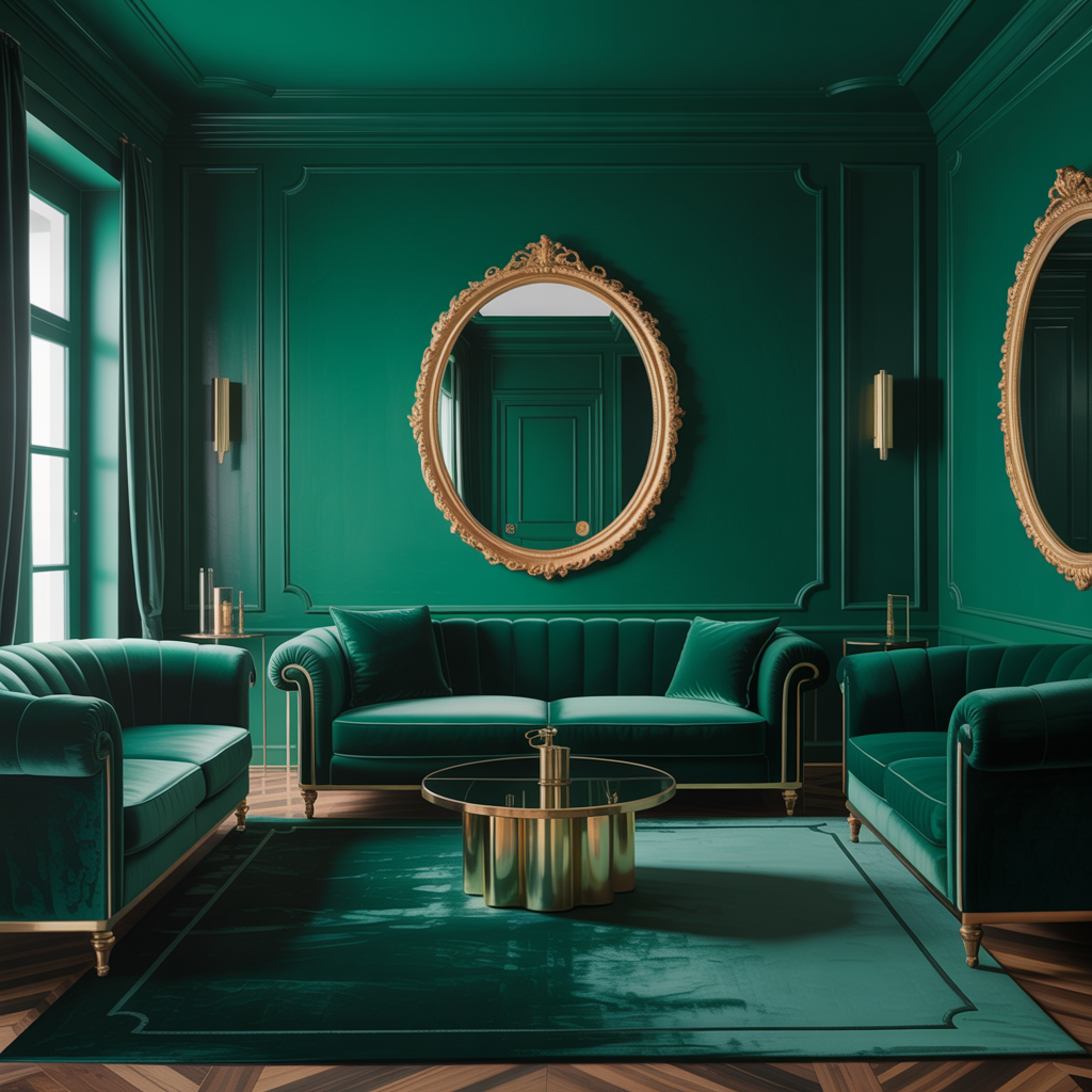 Bold Color Drenching and Material Immersion