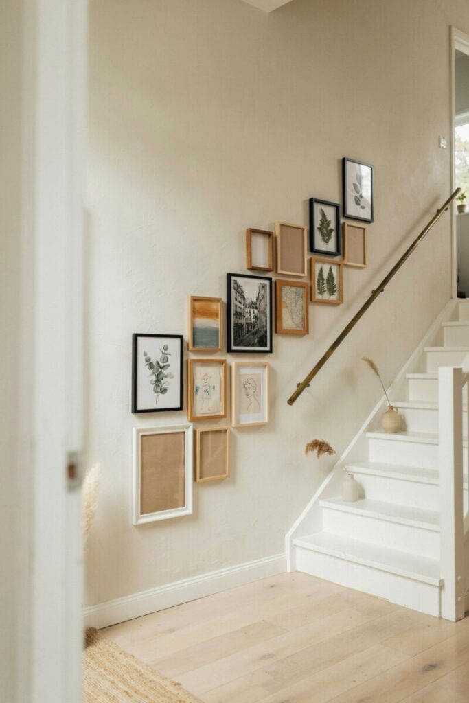 Hallway and Gallery Wall for Staircase