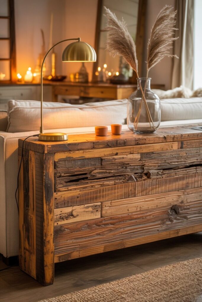 Rustic Reclaimed Wood for Farmhouse Style