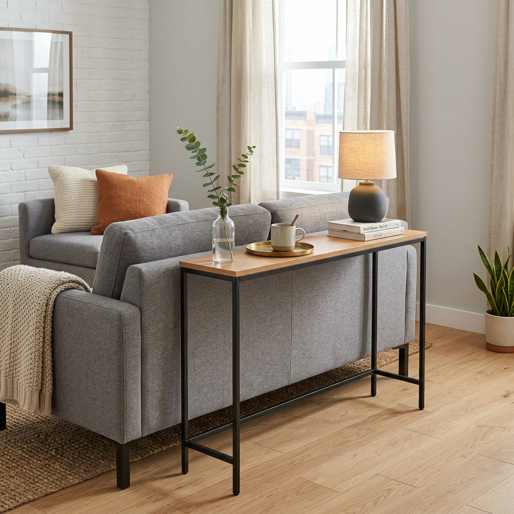 The Slim Console Table for Narrow Spaces
