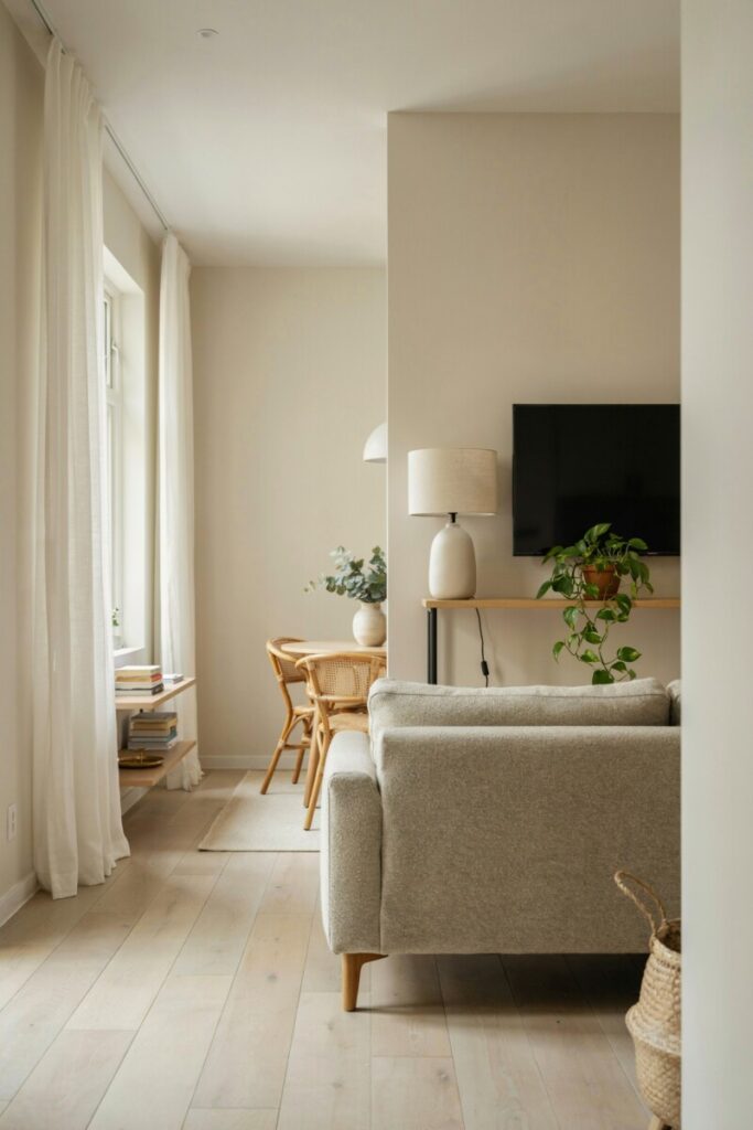 Combine Living and Dining Zones in One Open Space