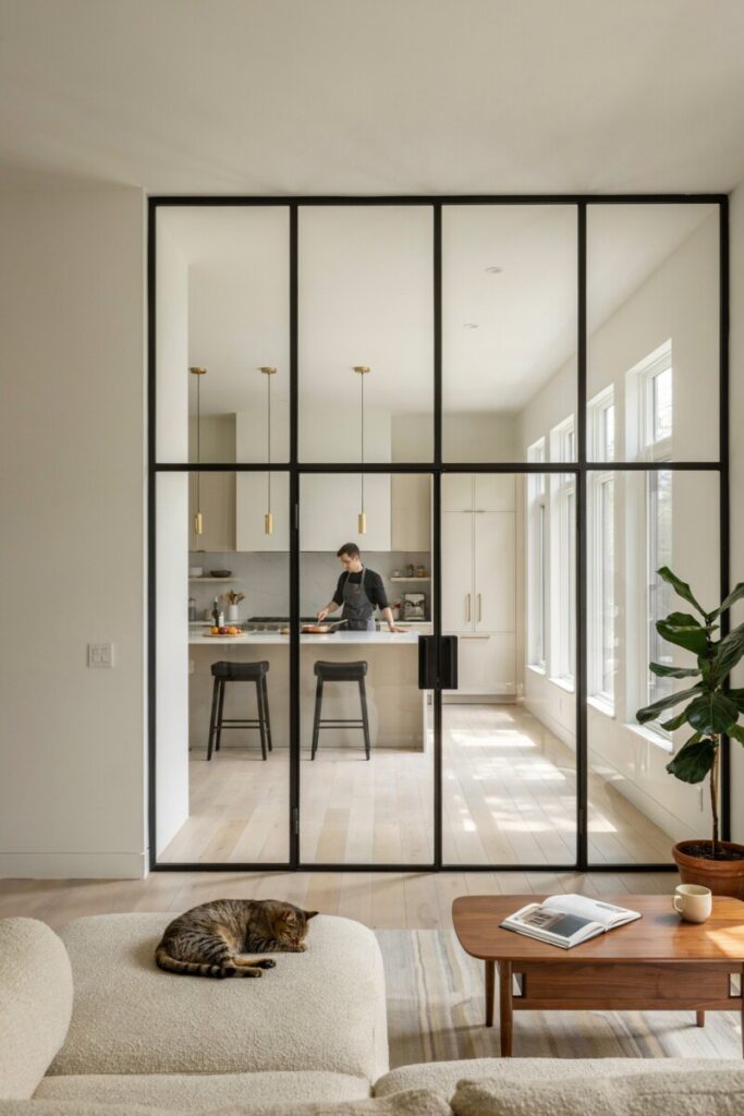 Glass Room Divider (Fixed Panel)