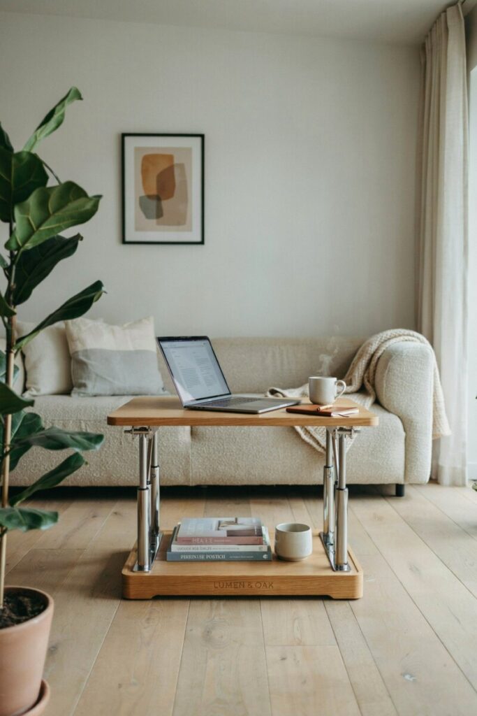 Hydraulic Lift-Top Coffee Table