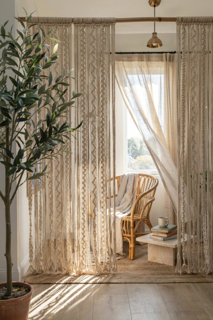 Macrame Room Divider