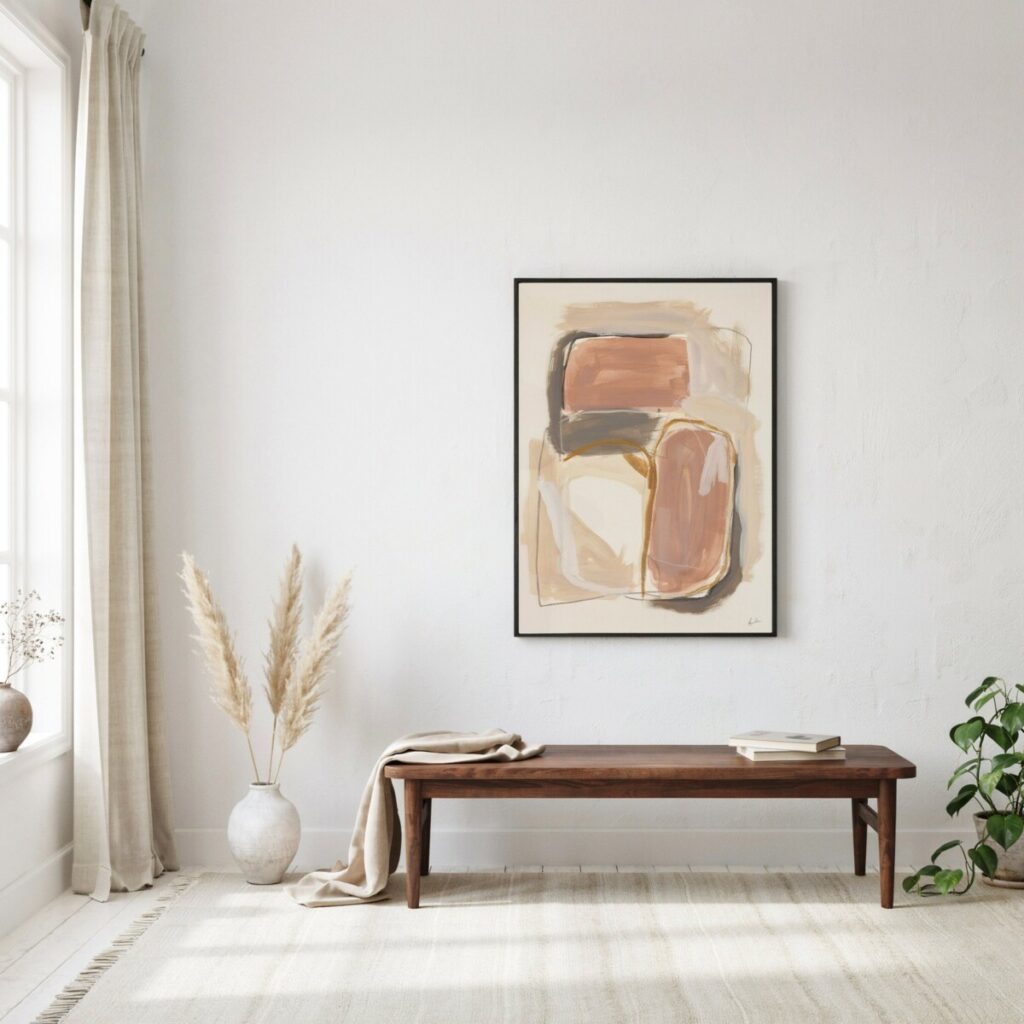 Minimalist Dark Wood Pieces in a Scandinavian Layout