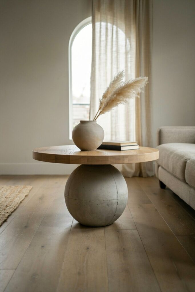 Spherical Concrete Pedestal