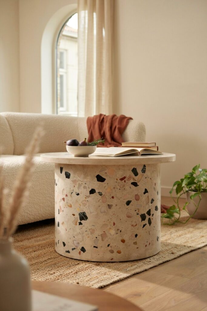  Terrazzo Speckled Drum