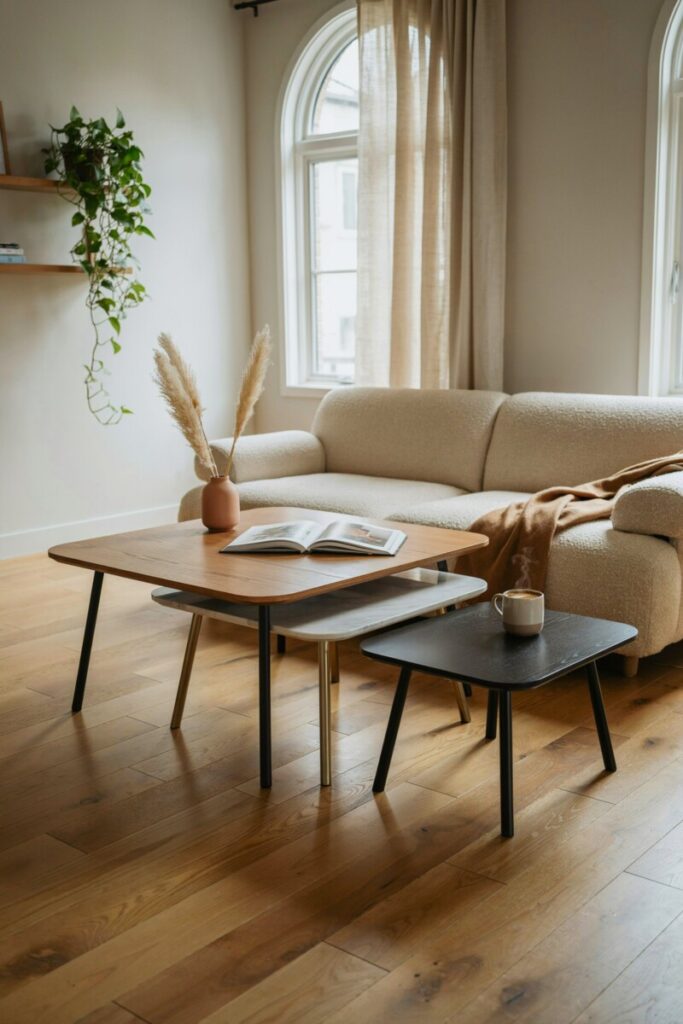 Trio of Nesting Coffee Tables