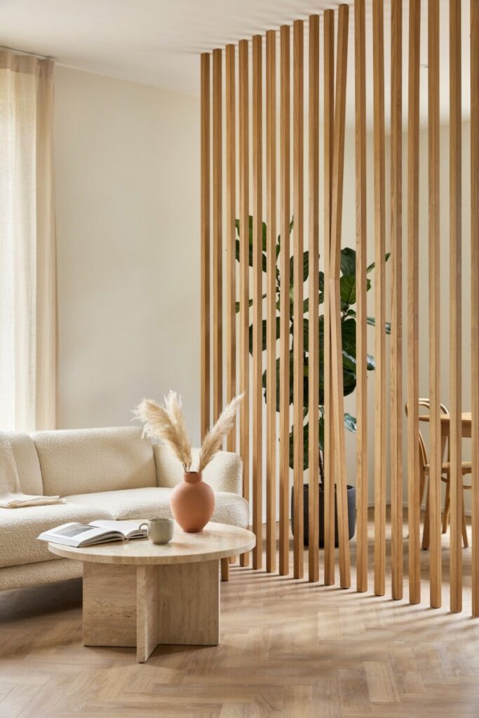 Wood Room Divider (Slatted)