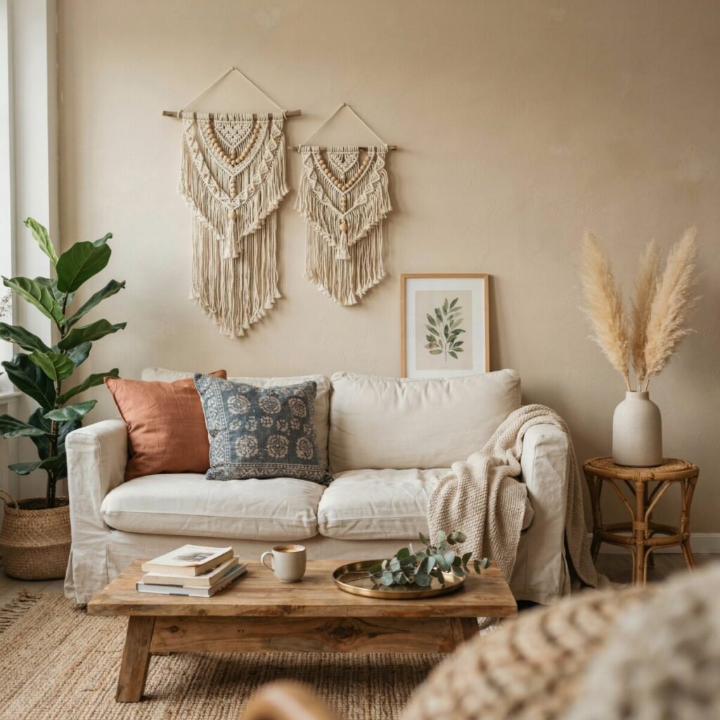 Boho Chic Living Room Decoration Ideas on a Budget