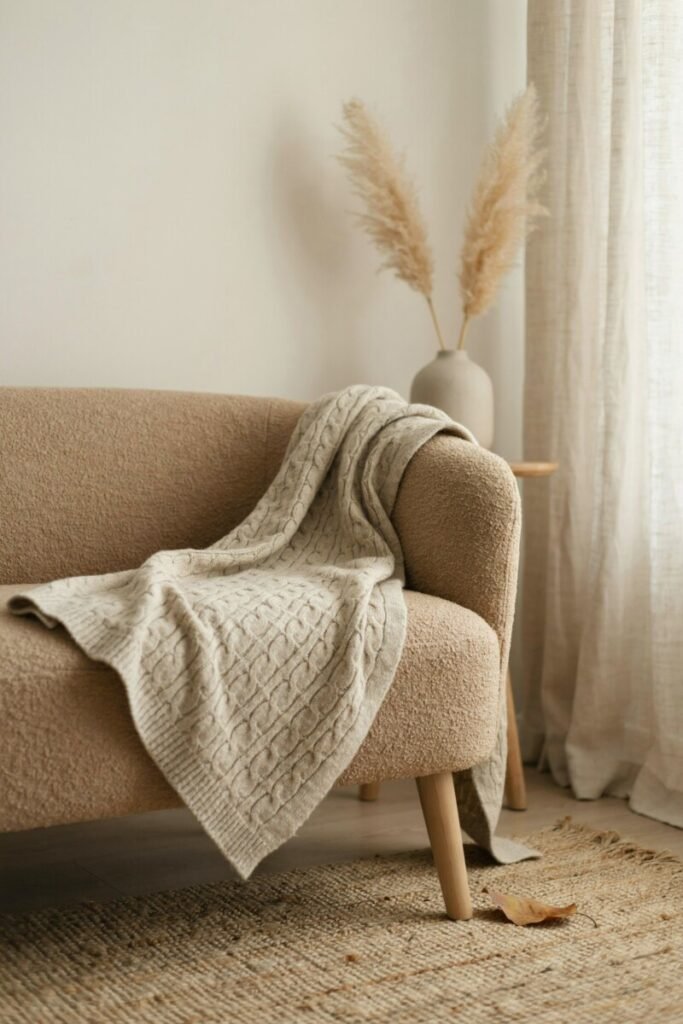 Layer Textured Fabrics Linen, Cotton, Wool, and Boucle