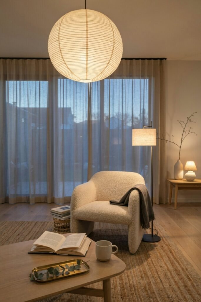 Use Soft, Layered Lighting for a Relaxed Atmosphere