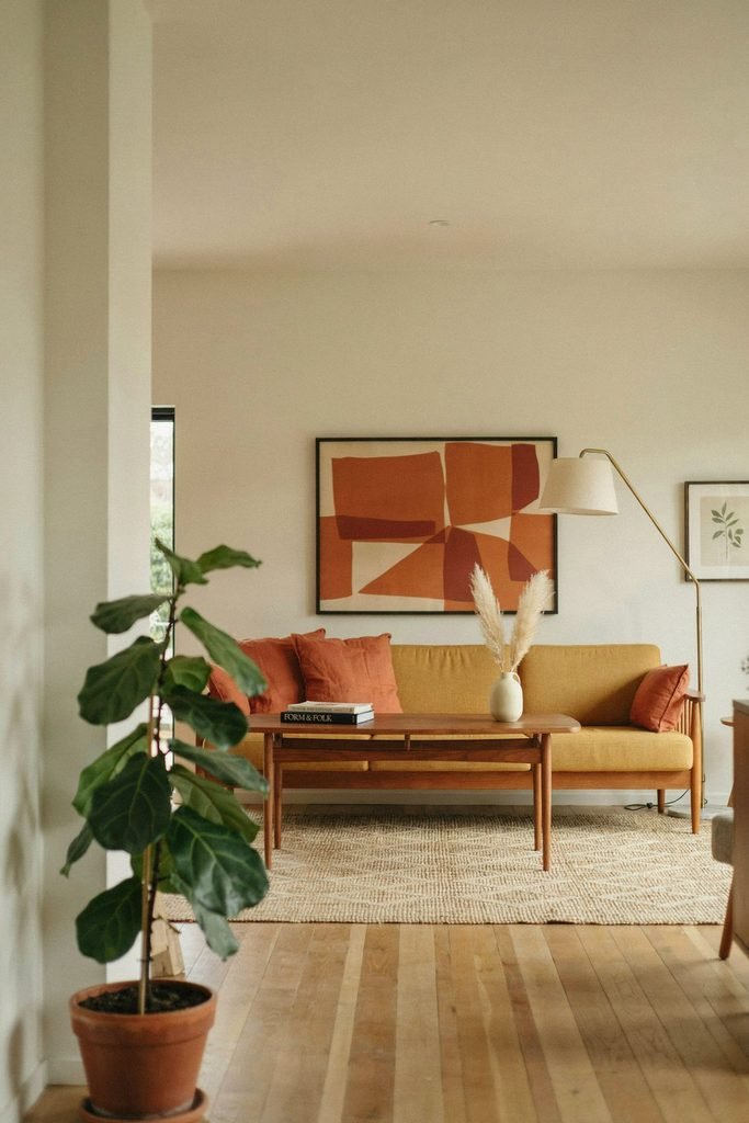Add Bold Color Through Pillows, Art, and Ceramics