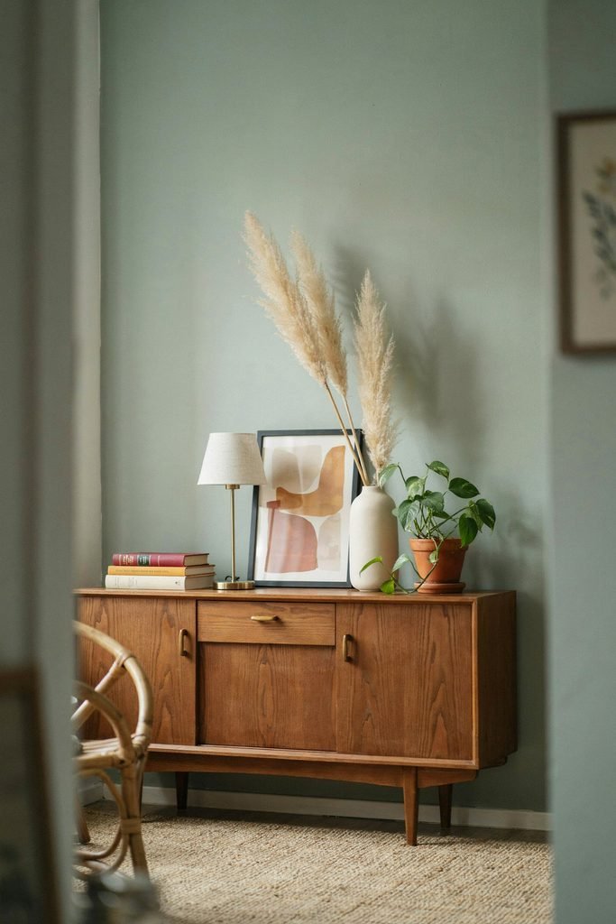 Use a Mid-Century Modern Sideboard for Storage and Display